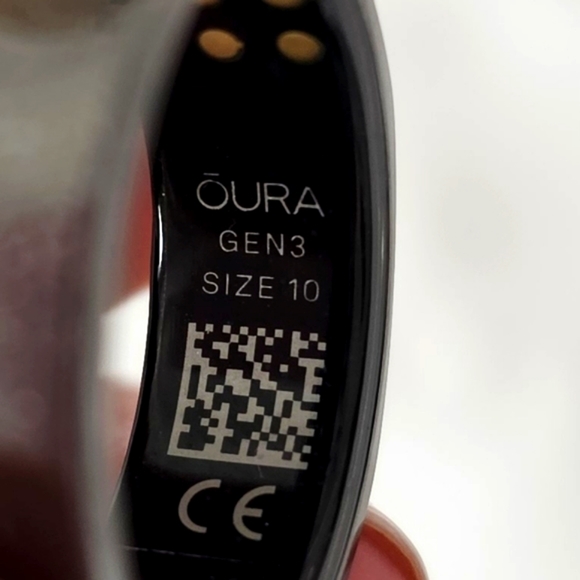 Oura Ring Gen3 Heritage Black Size 10 - Picture 3 of 7